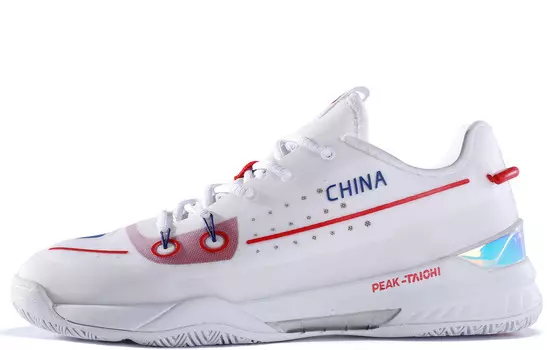 Кроссовки Taichi 4.0 Pro для мужчин с низким верхом, большие белые/большие красные Peak