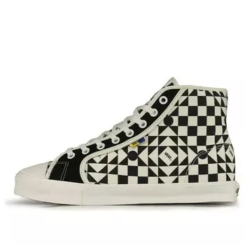 Кроссовки taka hayashi x og style 24 lx 'white checkerboard' Vans, черный