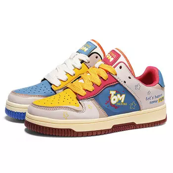 Кроссовки TALKING TOM Skateboarding Shoes Unisex Low-top, цвет Mismatched