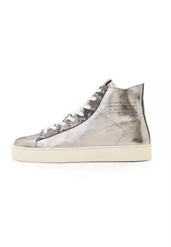 Кроссовки TANA METALLIC HIGH TOP AllSaints, серебряный