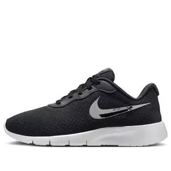 Кроссовки tanjun se easyon 'black smoke grey photon dust metallic silver' Nike, черный