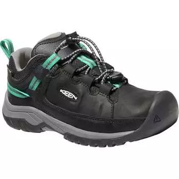 Кроссовки Targhee Low WP — детские KEEN, цвет Black/Star White