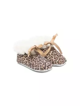 Кроссовки Tartine Et Chocolat с леопардовым мотивом, коричневый