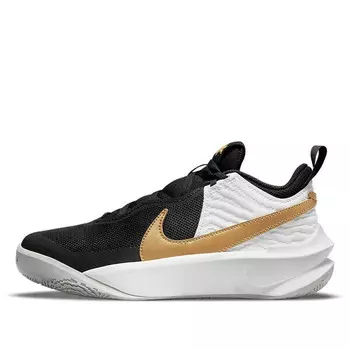Кроссовки team hustle d10 'black metallic gold' Nike, черный