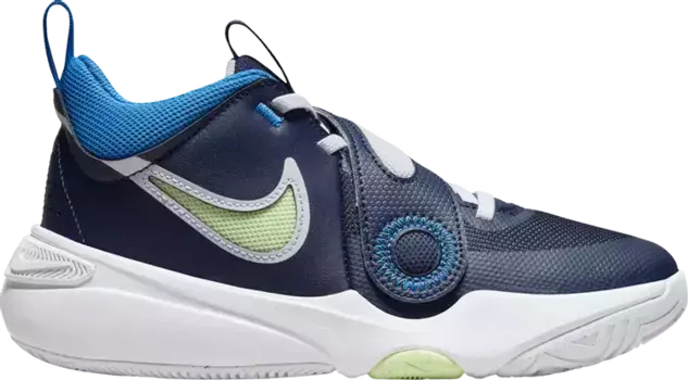 Кроссовки Team Hustle D11 GS 'Midnight Navy Barely Volt', синий
