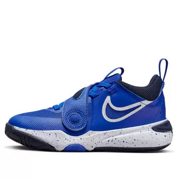 Кроссовки team hustle d 11 'hyper royal white' Nike, синий