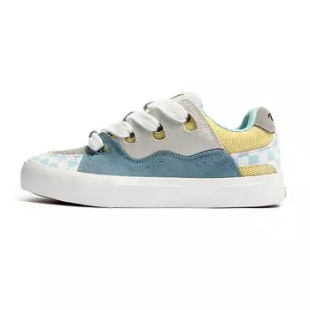 Кроссовки TEDDY ISLAND Skateboarding Shoes Unisex, синий/белый/желтый