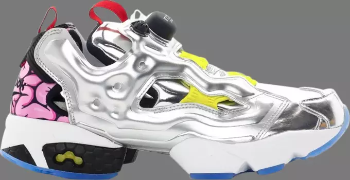 Кроссовки teenage mutant ninja turtles x instapump fury og 'villains pack - krang' Reebok, серебряный