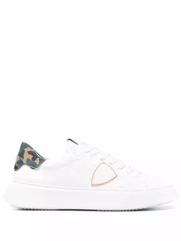Кроссовки Temple Veau Camouflage Philippe Model Paris, белый