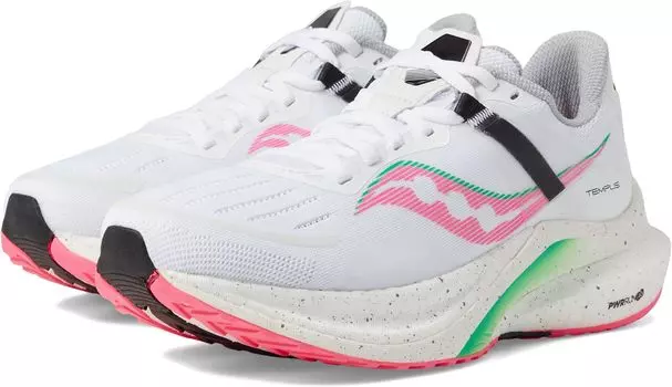 Кроссовки Tempus Saucony, цвет White/Vizi Pink