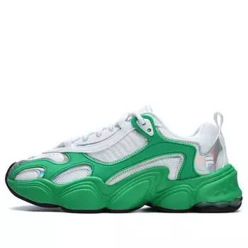 Кроссовки tenacity chunky sneakers 'white green' Fila Fusion, белый