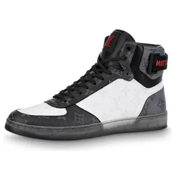 Кроссовки tenis rivoli sneakers 'white monogram ice and dark gray monogram' Louis Vuitton, серый