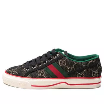 Кроссовки tennis 1977 gg logo 'black multi' Gucci, черный