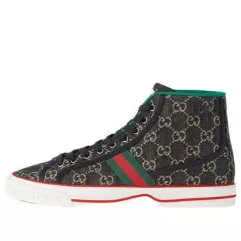 Кроссовки tennis 1977 high 'black mini gg' Gucci, черный
