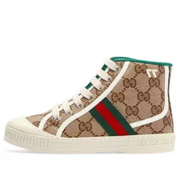 Кроссовки tennis 1977 high top trainer 'beige ebony' Gucci, бежевый