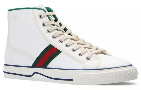 Кроссовки tennis 1977 high 'white mini gg' Gucci, белый