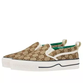 Кроссовки tennis 1977 shoes 'tan green' Gucci, бежевый