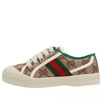 Кроссовки tennis 1977 sneaker 'beige ebony gg denim' Gucci, бежевый