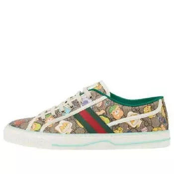 Кроссовки tennis 1977 x pikarar 'gg animal print' Gucci, бежевый