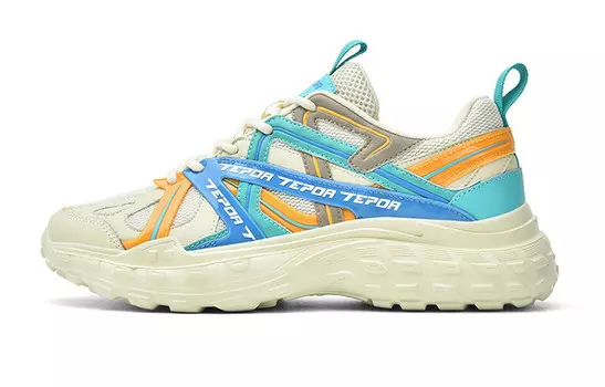 Кроссовки TEPOR Sky Run 61 Chunky Sneakers Unisex Low-top, бежевый/синий