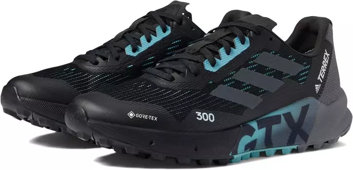 Кроссовки Terrex Agravic Flow 2 GTX adidas, цвет Black/Grey /Mint Ton
