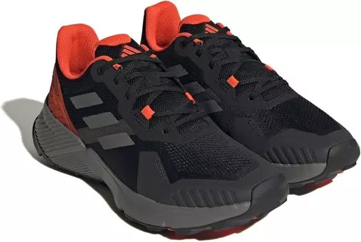 Кроссовки Terrex Soulstride adidas, цвет Core Black/Grey Four/Solar Red