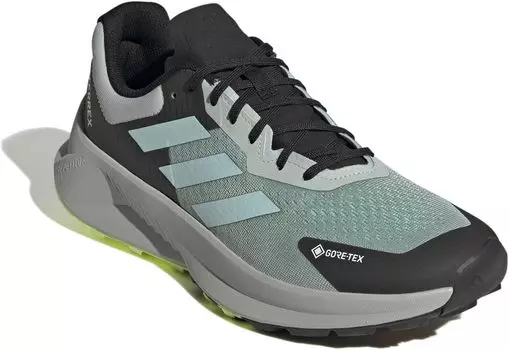 Кроссовки Terrex SoulStride Flow GORE-TEX adidas, цвет Wonder Silver/Semi Flash Aqua/Lucid Lemon