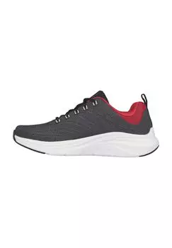 Кроссовки текстильные, контрастные голенище, мужские SKECHERS, цвет Bkrd Schwarz