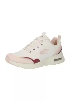 Кроссовки текстильные синтетические, с язычками, женские SKECHERS, цвет Light Pink Mesh