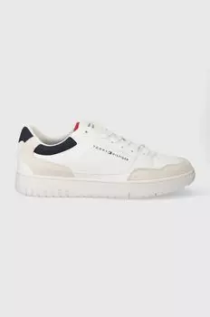 Кроссовки TH BASKET CORE LTH MIX ESS Tommy Hilfiger, белый