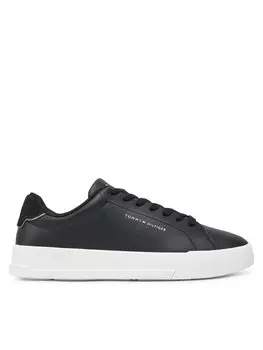Кроссовки Th Court Lth Detail Ess FM0FM05367 Tommy Hilfiger, черный