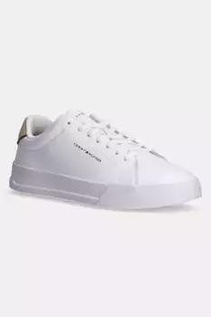 Кроссовки TH COURT LTH DETAIL ESS Tommy Hilfiger, белый