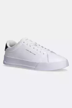 Кроссовки TH COURT LTH DETAIL ESS Tommy Hilfiger, белый
