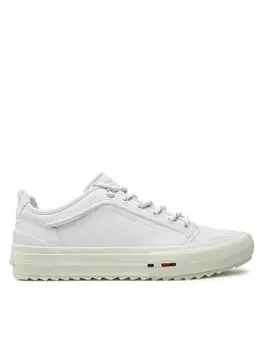 Кроссовки Th Hi Vulc Cleat Low Lth FM0FM05452 Tommy Hilfiger, белый
