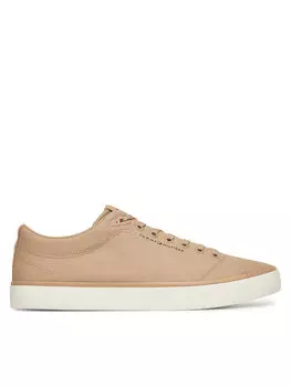 Кроссовки Th Hi Vulc Low Core Canvas FM0FM05396 Tommy Hilfiger, бежевый