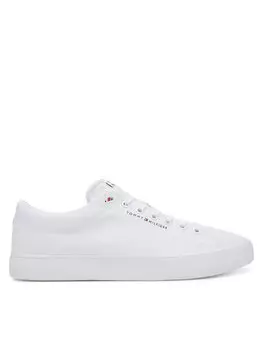 Кроссовки Th Hi Vulc Low Core Canvas FM0FM05396 Tommy Hilfiger, белый