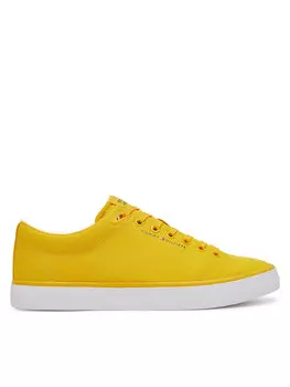 Кроссовки Th Hi Vulc Low Core Canvas FM0FM05396 Tommy Hilfiger, желтый