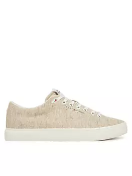 Кроссовки Th Hi Vulc Low Core Chambray FM0FM05389 Tommy Hilfiger, экрю