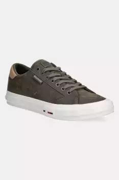 Кроссовки TH HI VULC STREET LOW SUEDE RWB Tommy Hilfiger, зеленый