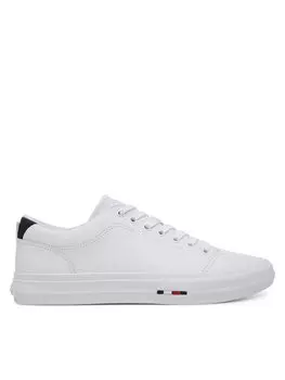 Кроссовки Th Hi Vulc Street Lth Patch FM0FM05312 Tommy Hilfiger, белый