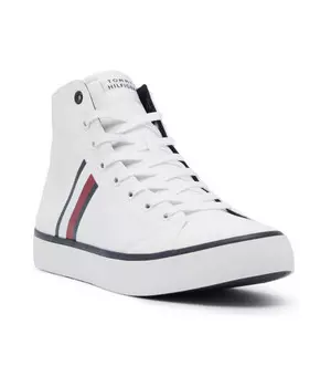 Кроссовки th hi vulc stripes сетка Tommy Hilfiger, белый