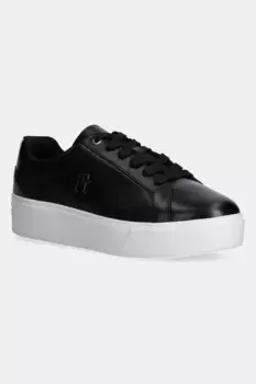 Кроссовки TH PLATFORM COURT SNEAKER Tommy Hilfiger, черный