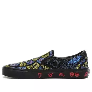 Кроссовки the nightmare before christmas x classic slip-on 'oogie boogie' Vans, черный