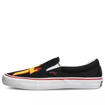 Кроссовки thrasher x slip-on pro 'thrasher' Vans, черный