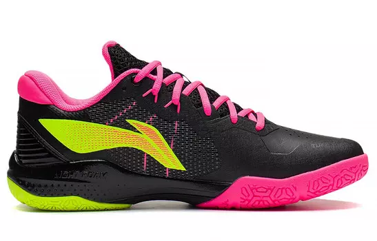 Кроссовки Thunder Badminton унисекс с низким верхом, черные Lining