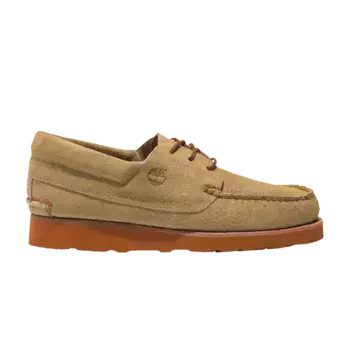 Кроссовки Timberland 3-Eye Classic Wedge Vibram Lace Up Light Beige Suede, желто-коричневый