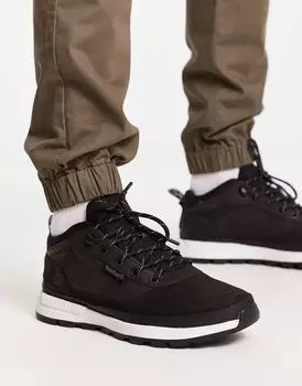 Кроссовки Timberland Field Trekker Low из черной кожи нубука