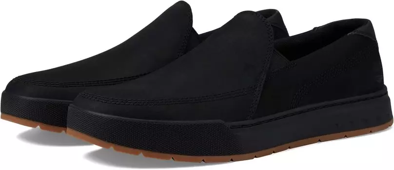Кроссовки Timberland Maple Grove Leather Slip-On, цвет Black Nubuck