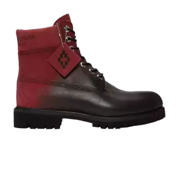 Кроссовки Timberland Marcelo Burlon County of Milan x 6 Inch Premium Ruby Dip Dyed, красный