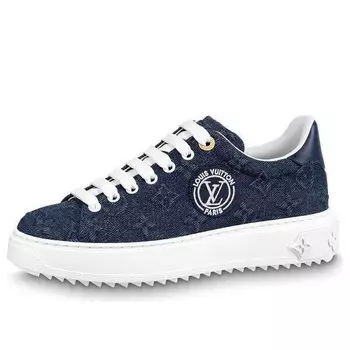 Кроссовки time out sneakers 'blue denim mesh' Louis Vuitton, синий